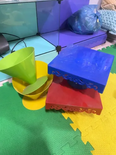 Kit Suporte de bolo e vaso plástico festa infantil