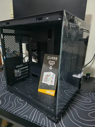 Gabinete Gamer Aquário Branco Grodd Night