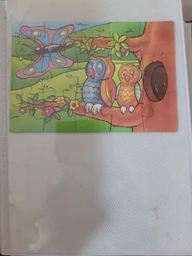 quebra cabeça corujas kinder ovo k96 n140