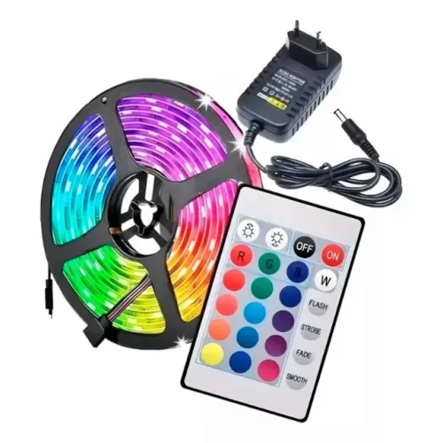 Fita LED Branco ou RGB 5 Metros - Modelos variados