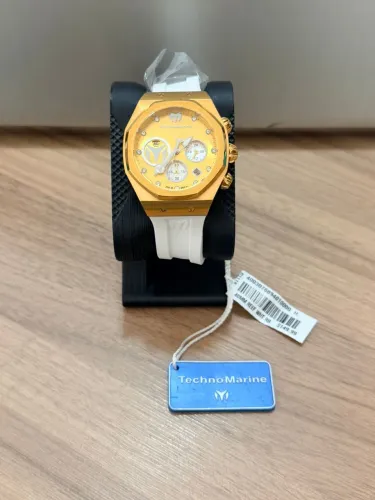 TECHNOMARINE CRONÓGRAFO 200M - DOURADO - NOVO NA CAIXA