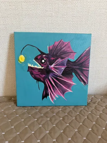 Quadro Acrílico sobre Tela Peixe