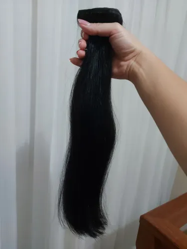 Mega Hair - Cabelo Brasileiro Natural - Castanho Escuro -Fita