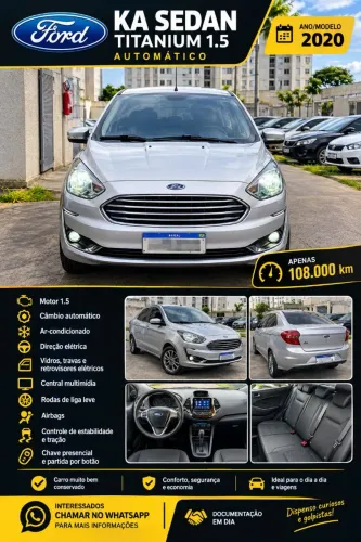 Ford KA 1.5 Sedan Titanium 12V Flex 4P Aut. 2020