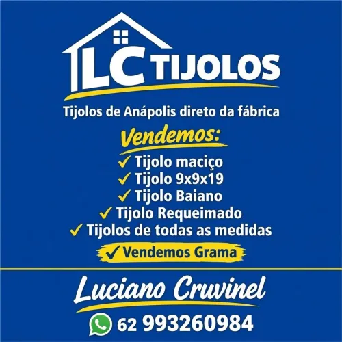 Tijolos de Anápolis direto da fábrica.