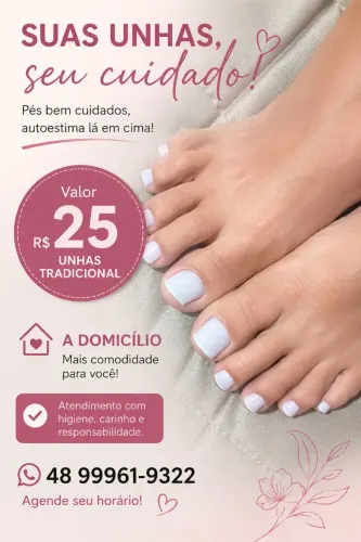 Sou manicure a domicílio