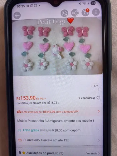 Móbile berço 