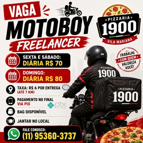 Entregador motoboy vila Mariana