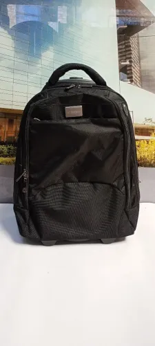mochila executiva bndes com rodinhas preta
