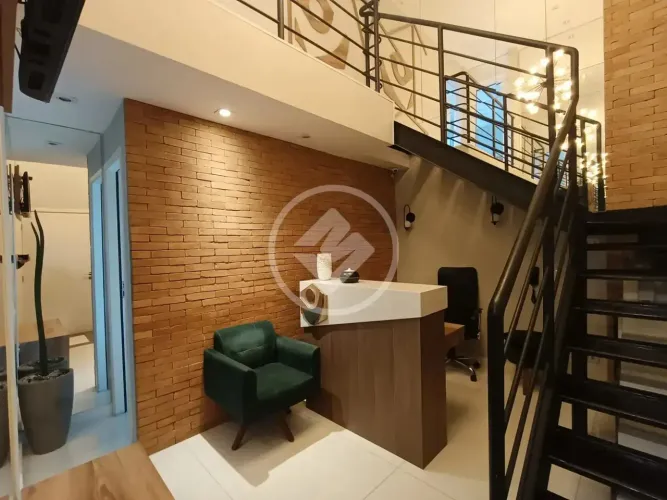 Vendo Sala Comercial Duplex, 77 m², Mobiliada e Decorada, 1 vaga de Garagem, Moema. codigo