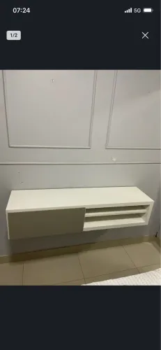 Vendo Racker Branco Deluxe de parede, sem manchas, bem conservado e pouco tempo de uso