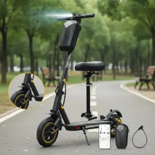Patinete Elétrico Trailforge 600W com Banco - Até 40 km/h | NOVO