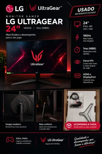 LG ultragear 180HZ 24""