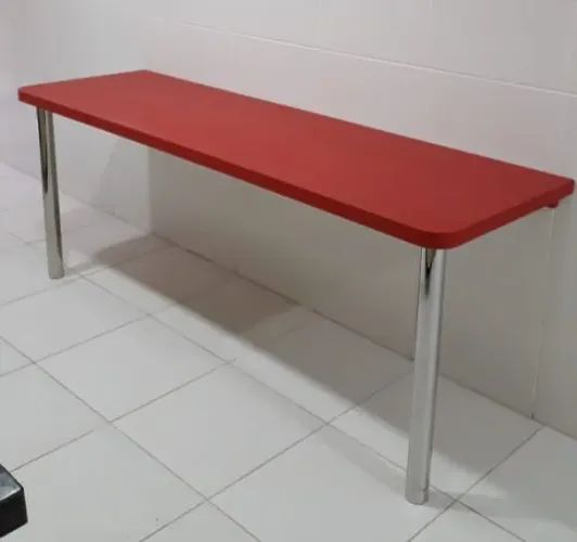 Mesa retangular 2,0 X 60 - cor vermelho