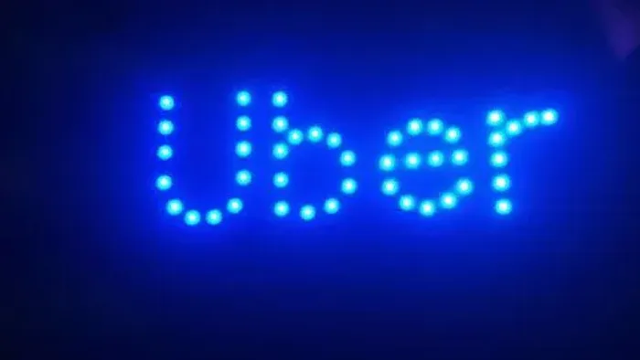 Letreiro de led Uber