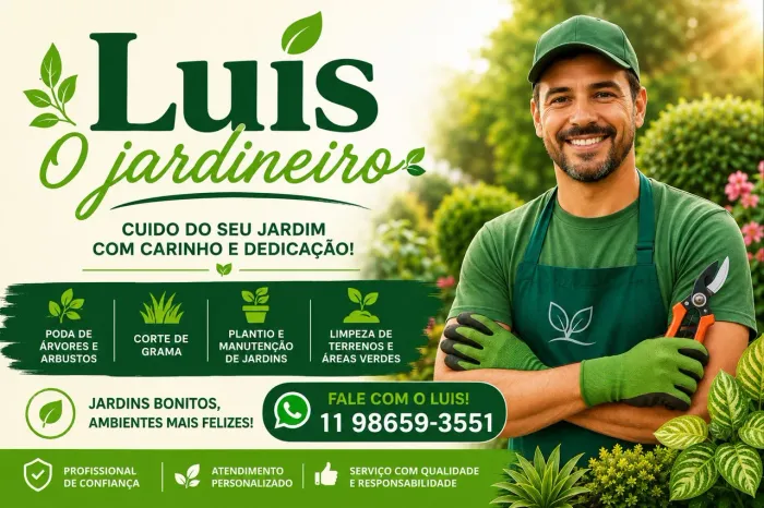 Serviços de poda e jardinagem Luis O Jardineiro