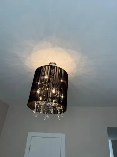 Lustre com cristais 