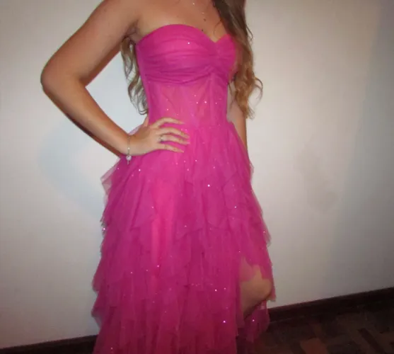 Vestido de festa rosa