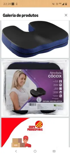 Colchão pnelmatico e almofada Coccix
