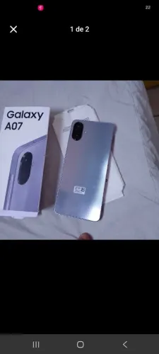 Vendo celular A07 Samsung com nota fiscal 