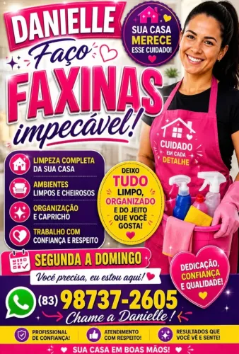 Faço faxina e cuido de idosos a noite  valor 200