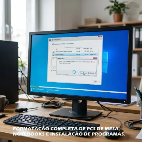 Formatação Completa de PCs e Notebooks 