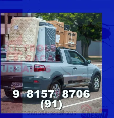 Frete para Vila Costela, São Benedito, Curuçá e Guarujá! Ideal para sua mudança!