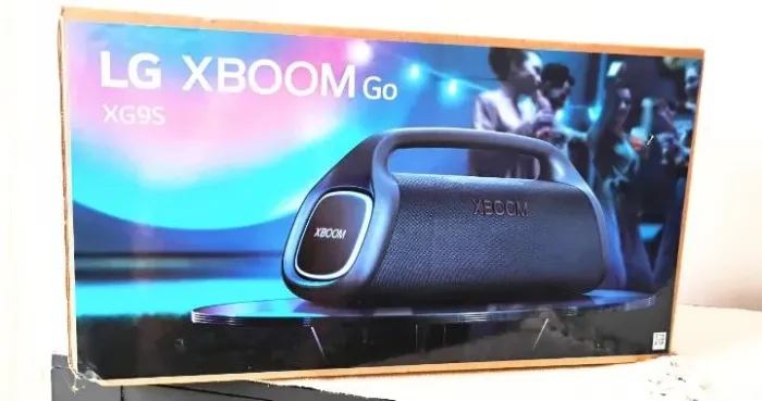 LG xboom bluetooth LEDs embalagem nota fiscal perfeito estado 