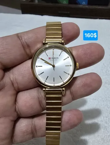 Relógio feminino da Curren em aço original 