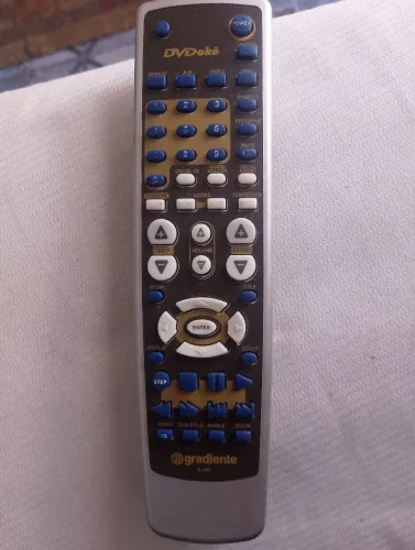 Controle remoto DVDOKE original Gradiente modelo G-402/K