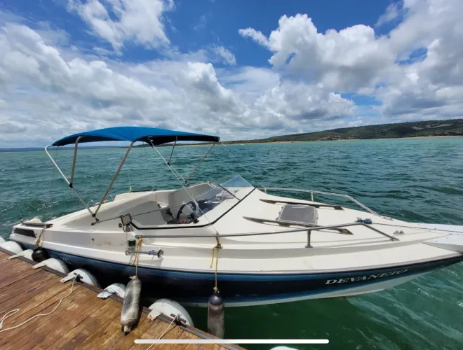LANCHA TYCOON DIAMAR 23 PÉS 160 HP CABINADA + CARRETA