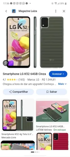 LG k52 novo na caixa 600 ZAP *82