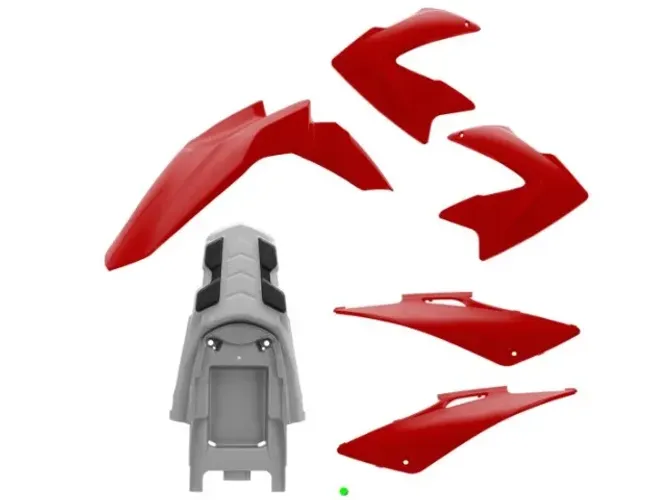 Kit Carenagem 4 Peças Pro Tork Bros 150 2009/11 COR/VERMELHO CAUCAIA 2009 - 2010 TAMANHO/Ú