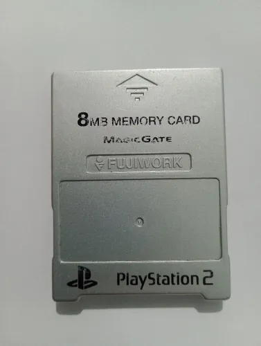 Memory Card PS2 Fujiwork Prata Original