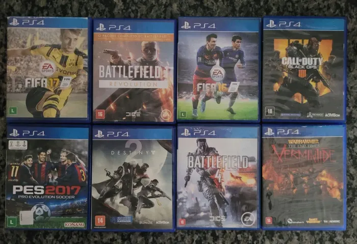 Lote de Jogos PS4 e PS5 - Call of Duty - Battlefield - Fifa - Pes - Faço envio pela OLX