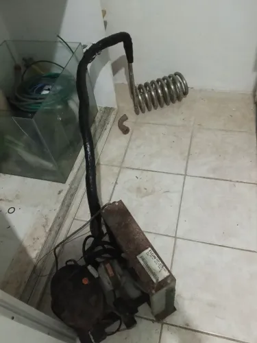 Serpentina de titânio pra aquário marinho 