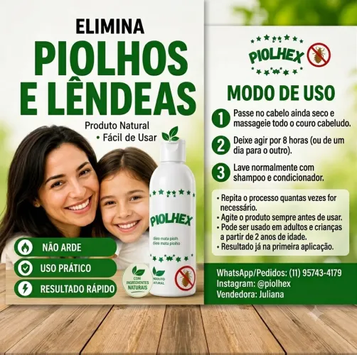 Piolhex mata piolhos
