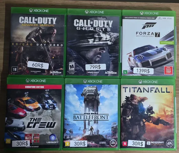 Jogos xbox one e 360