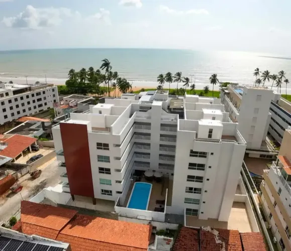 APARTAMENTO A 50 METROS DA ORLA C 02 QUARTOS SENDO 01 SUÍTE