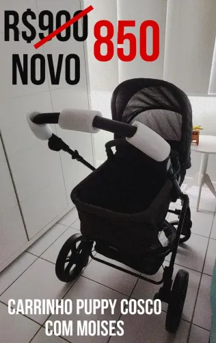 Cosco Kids, Travel System Poppy Duo, Preto Mescla