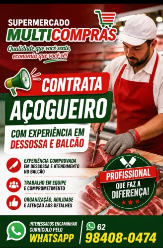 VAGA PARA AÇOUGUEIRO