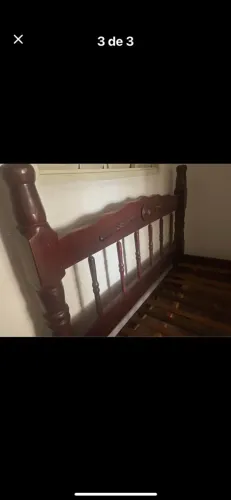 Cama de casal madeira maciça
