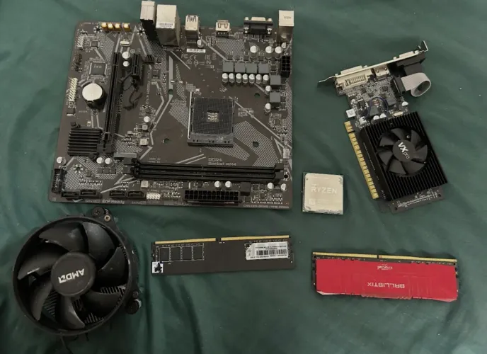 placa mae+processador 4500 e cooler