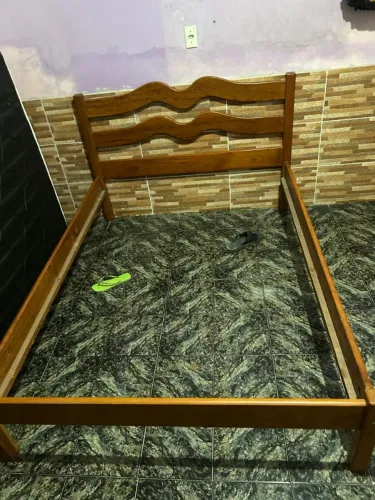 Cama madeira rústica 