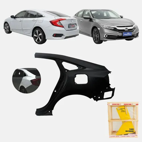 Lateral Esquerda Traseira Honda Civic G10 2017 18 19 20 2021