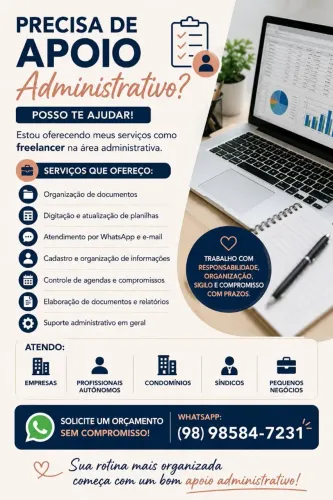 APOIO ADMINISTRATIVO - FREELANCER 