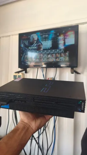 PS2 FAT modelo 5001 completo revisado lendo jogos ps1 e PS2
