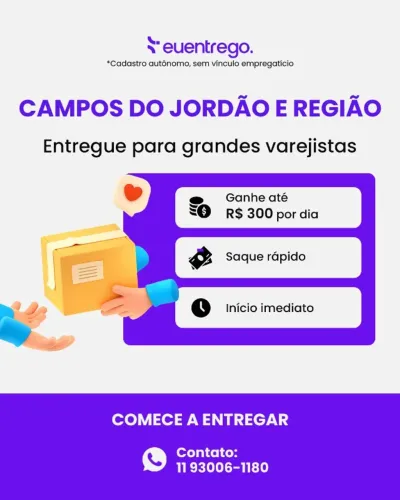 Seja entregador autônomo em Campos do Jordão