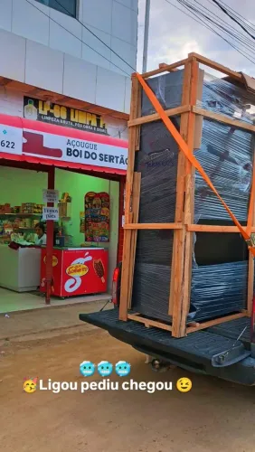 Balcão expositor refrigerado bebidas laticínios em promoção
