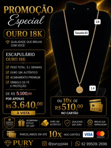 Promoção de Correntes Ouro 18(750)